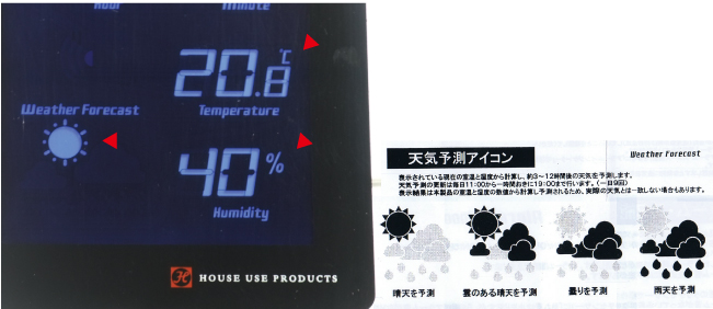 LCD RADIO CLOCK　TIDEの説明04