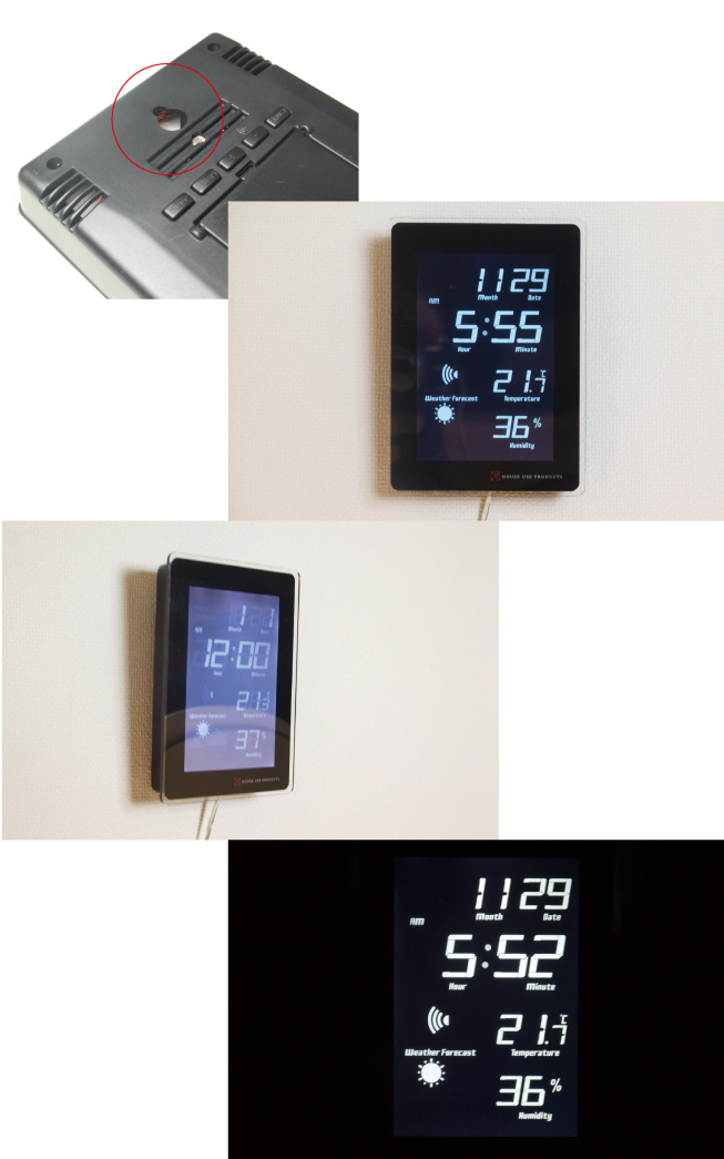 LCD RADIO CLOCK　TIDEの説明05