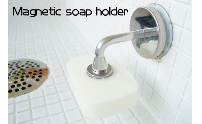 Magnetic soap holder