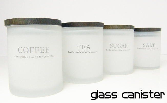 glass　キャニスター　TEA